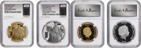 NIUE. Duo of Star Wars/Darth Vader Commemorative Issues (2 Pieces), 2016. New Zealand (Aukland) Mint. NGC PROOF-70 Ultra Cameo.
1) Gold 200 Dollars, ...