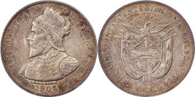 PANAMA. 50 Centesimos, 1905. Philadelphia Mint. PCGS AU-50.
KM-5.

Estimate: $100.00- $200.00