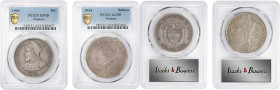 PANAMA. Duo of Mixed Denominations (2 Pieces), 1904-34. Philadelphia Mint. Both PCGS Certified.
1) 50 Centesimos, 1904. PCGS EF-40. KM-5. 2) Balboa, ...