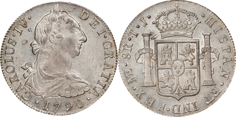 PERU. 8 Reales, 1790-LIMA IJ. Lima Mint. Charles IV. PCGS MS-61.
KM-87; Cal-904...