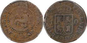 PHILIPPINES. Quarto, 1834-MA F. Manila Mint. Ferdinand VII. PCGS VF-20.
KM-10; Cal-99.

Estimate: $750