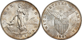 PHILIPPINES. Peso, 1903-S. San Francisco Mint. PCGS MS-62.
KM-168; Allen-16.02.

Estimate: $600