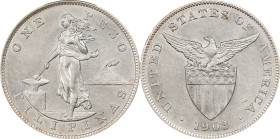 PHILIPPINES. Peso, 1903. Philadelphia Mint. PCGS AU-58.
KM-168; Allen-16.01.

Estimate: $200