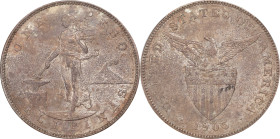 PHILIPPINES. Peso, 1905-S. San Francisco Mint. PCGS AU-58.
KM-168; Allen-16.06. Variety with curved serif "1".

Estimate: $1050