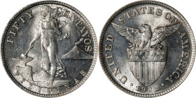 PHILIPPINES. 50 Centavos, 1921. Manila Mint. PCGS MS-63.
KM-171; Allen-14.10.

Estimate: $100