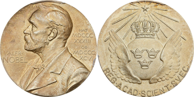 SWEDEN. Nobel Nominating Committee for Science Gilt Silver Medal, "K10" (1984). ...