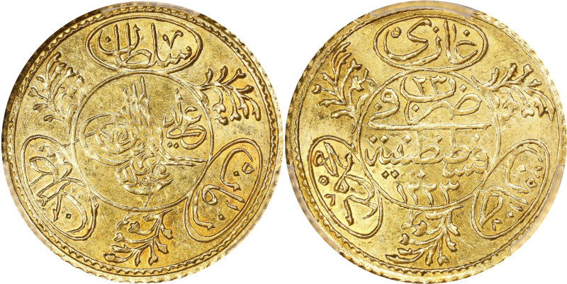 TURKEY. Ottoman Empire. Hayriye Altin, AH 1223 Year 23 (1830). Istanbul (Constan...