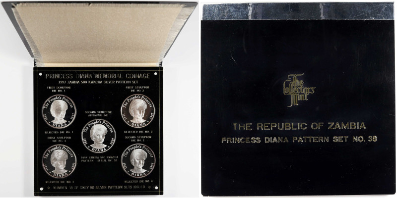 ZAMBIA. Proof Set (5 pieces), 1997. PROOF.
House in a custom fitted plastic hol...