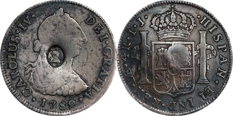 GREAT BRITAIN. Great Britain - Peru. 1/2 Dollar, ND (1797). PCGS Genuine--Tooled...