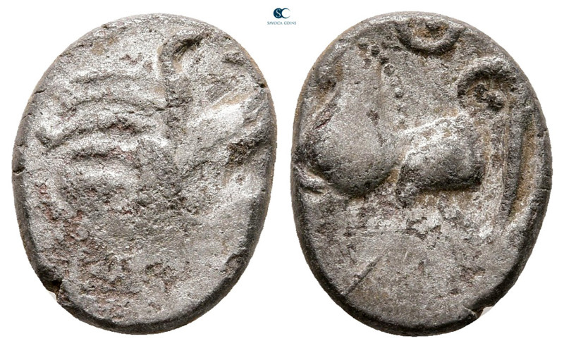 Eastern Europe. Imitation of Philip II of Macedon 200 BC. 
Drachm AR

15 mm, ...