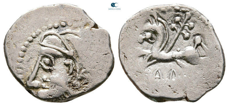 Central Gaul. Lemovices 100-50 BC. 
Quinarius AR

17 mm, 1,88 g



Very F...