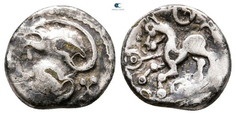 Central Europe. Aedui 80-50 BC. 
Fourrée Quinarius

14 mm, 1,42 g



Very...