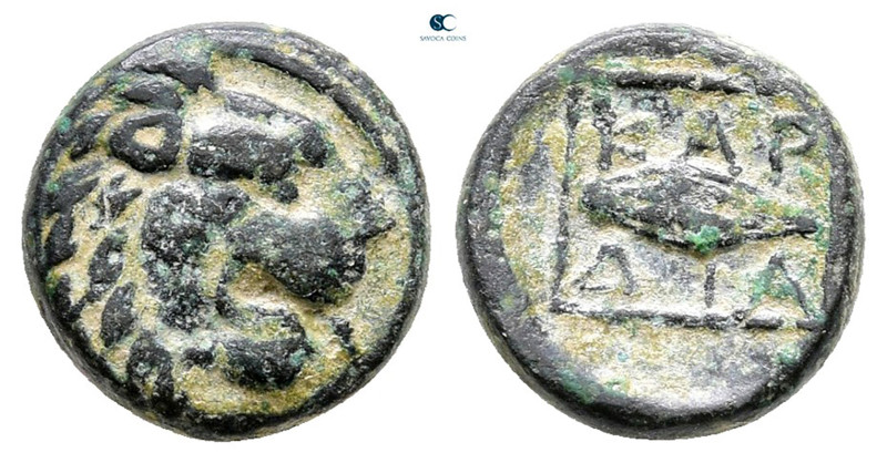 The Thracian Chersonese. Cardia circa 350-309 BC. 
Bronze Æ

10 mm, 1,40 g
...