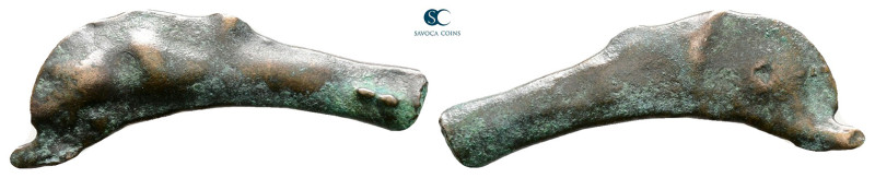 Scythia. Olbia circa 437-410 BC. 
Cast dolphin Æ

25 mm, 0,96 g



Very F...