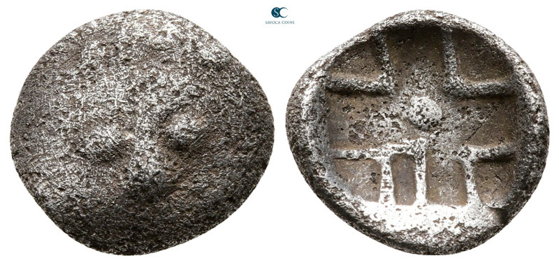 Mysia. Parion circa 450 BC. Contemporary Barbaric Imitation
Drachm AR

15 mm,...