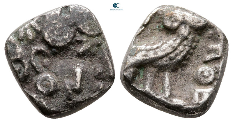 Arabia. Southern. Saba' circa 400-300 BC. 
1/4 Unit AR

14 mm, 3,34 g



...