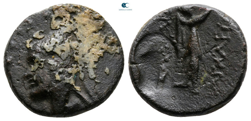 Kings of Sophene. Arkathiokerta (?) mint. Arkathias I 190-175 BC. 
Bronze Æ

...