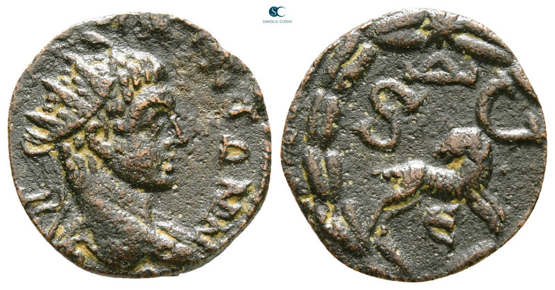 Seleucis and Pieria. Antioch. Elagabal AD 218-222. 
Bronze Æ

19 mm, 4,56 g
...