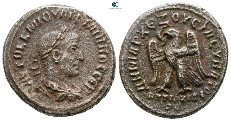 Seleucis and Pieria. Antioch. Philip I Arab AD 244-249. 
Billon-Tetradrachm

...