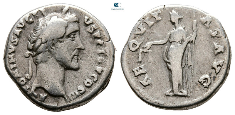 Antoninus Pius AD 138-161. Rome
Denarius AR

18 mm, 3,44 g



Very Fine