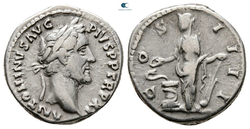 Antoninus Pius AD 138-161. Rome
Denarius AR

18 mm, 3,25 g



Very Fine