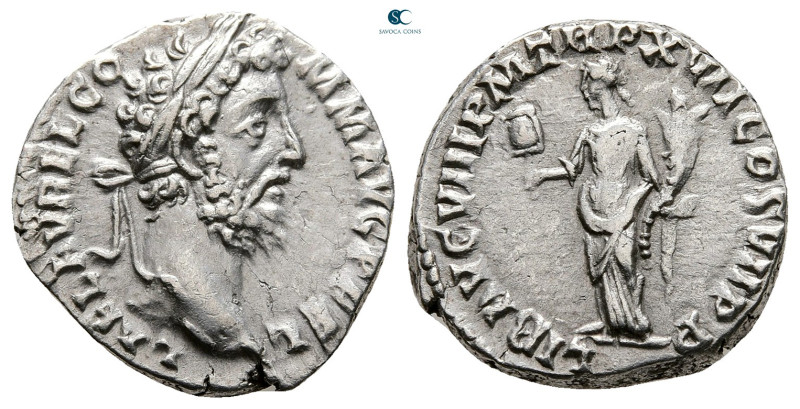 Commodus AD 180-192. Rome
Denarius AR

17 mm, 3,19 g



Very Fine