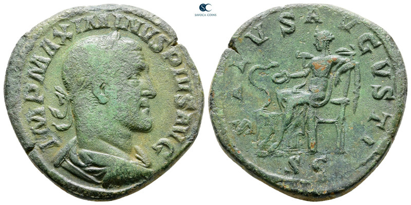 Maximinus I Thrax AD 235-238. Rome
Sestertius Æ

31 mm, 19,22 g



Very F...