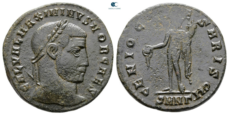 Galerius Maximianus, as Caesar AD 293-305. Nicomedia
Follis Æ

25 mm, 6,29 g...