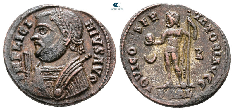 Licinius I AD 308-324. Alexandria
Follis Æ

20 mm, 2,91 g



Very Fine