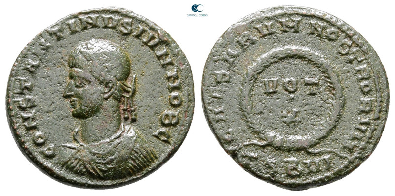 Constantine II, as Caesar AD 317-337. Thessaloniki
Follis Æ

19 mm, 2,60 g
...