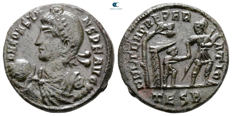 Constans AD 337-350. Thessaloniki
Follis Æ

22 mm, 4,84 g



Very Fine