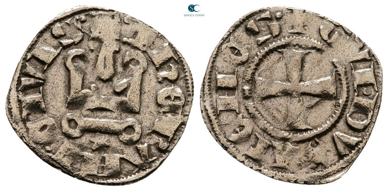 Principality of Achaea. Gui II de La Roche AD 1287-1308. 
Denier Tournois BI
...