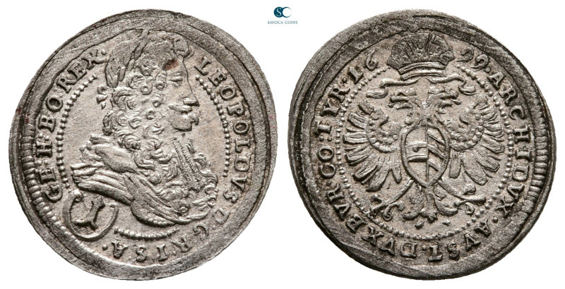 Austria. Wien (Vienna). Leopold I of Habsburg AD 1657-1705. 
1 Kreuzer AR 1699...