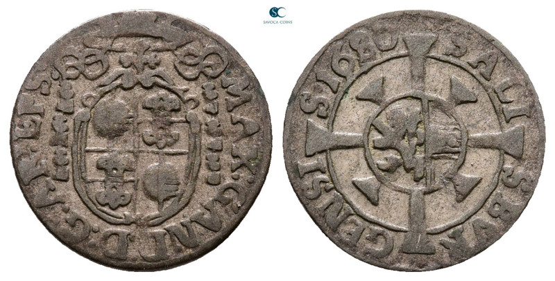 Austria. Salzburg. Max Gandolf Graf Küenbur AD 1668-1687. 
1 Kreuzer BI 1680
...