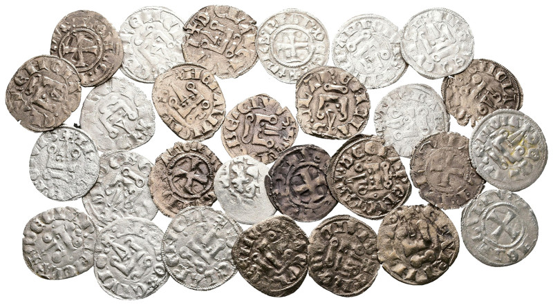 Lot of ca. 28 medieval denier / SOLD AS SEEN, NO RETURN! 

Very Fine