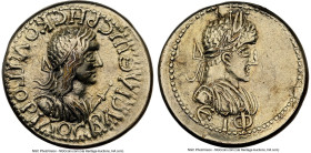 BOSPORAN KINGDOM. Rhescuporis II (AD 211-227), with Elagabalus. EL stater (20mm, 7.62 gm, 11h). NGC Choice VF 5/5 - 3/5, edge scuff. Dated Bosporan Ye...