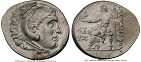 PAMPHYLIA. Aspendus. Ca. 212-181 BC. AR tetradrachm (33mm, 11h). NGC Choice VF, slight die shift. Late posthumous issue in the name and types of Alexa...