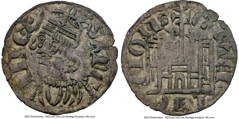 Castile & Leon. Sancho IV Coronado ND (1284-1295)-B AU55 NGC, Burgos mint, Cay-1...