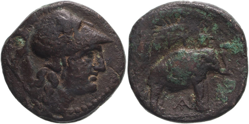 ANCIENT GREECE. SELEUKID KINGDOM. Seleukos I 'Nikator'. 
Bronze ae20, circa 296...