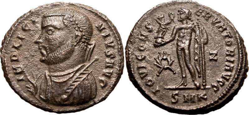 ROMAN EMPIRE. Licinius I. 
Billon nummus, AD 317-320. Cyzicus. 
Obv: IMP LICIN...