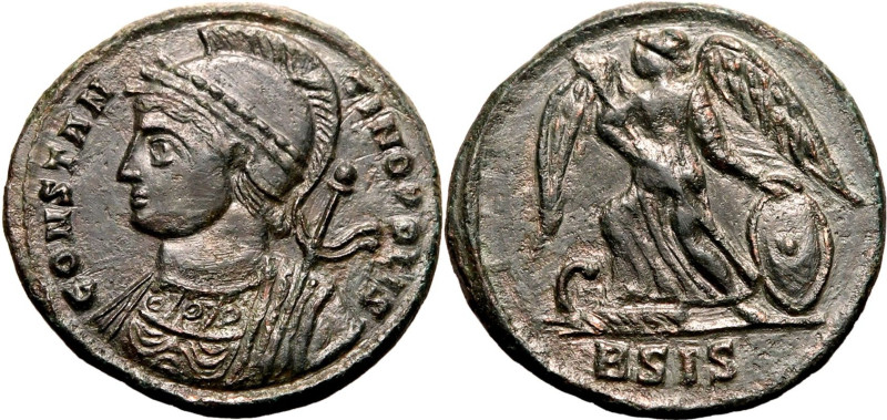 ROMAN EMPIRE. Commemorative Issue. 
Billon nummus, AD 330-333. Siscia. 
Obv: C...