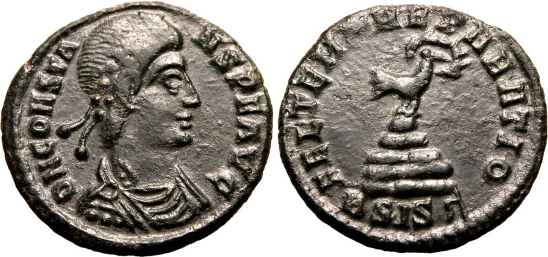 ROMAN EMPIRE. Constans I. 
Bronze ae18, AD 348-350. Siscia. 
Obv: D N CONSTANS...