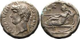 ROMAN PROVINCIAL. EGYPT, ALEXANDRIA. Hadrian. 
Billon bi tetradrachm, dated RY 20 = AD 135/6. 
Obv: AYT KAIC T&Rho;A &Alpha;&Delta;&Rho;IANOC CЄ&Bet...