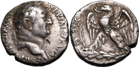 ROMAN PROVINCIAL. SELEUCIS AND PIERIA, ANTIOCH. Vespasian. 
Silver tetradrachm, NHY 2 = AD 69/70. 
Obv: AYTOKPAT&Omega;P KAICAP CEBACTOC OYEC&Pi;ACI...