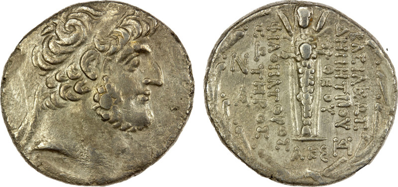 SELEUKID KINGDOM: Demetrios III Eukairos, 96-87 BC, AR tetradrachm (15.51g), Dam...