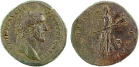 ROMAN EMPIRE: Antoninus Pius, 138-161 AD, AE sestertius (27.73g), Rome, 143-144 AD, RIC-717A, laureate head right, ANTONINVS AVG PIVS P P TR P COS III...