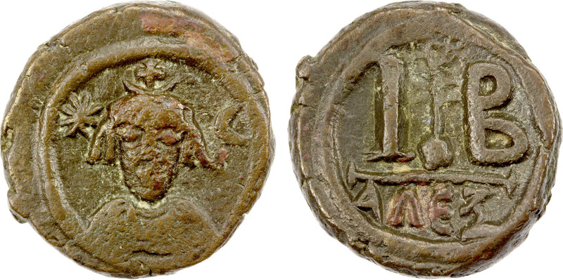 SASANIAN KINGDOM: Persian Occupation of Egypt, 618-628, AE 12 nummi (13.99g), Al...