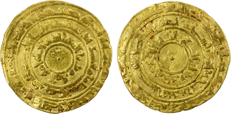 FATIMID: al-Mu'izz, 953-975, AV dinar (4.09g), al-Mansuriya, AH344, A-697, Nicol...