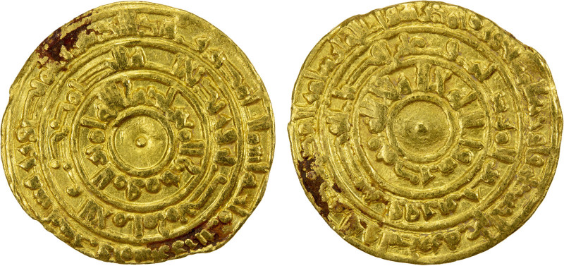 FATIMID: al-Mu'izz, 953-975, AV dinar (4.04g), al-Mansuriya, AH356, A-697, Nicol...