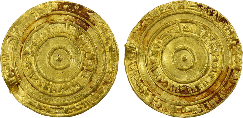 FATIMID: al-'Aziz, 975-996, AV dinar (4.18g), Misr, AH366, A-703, Nicol-700, min...